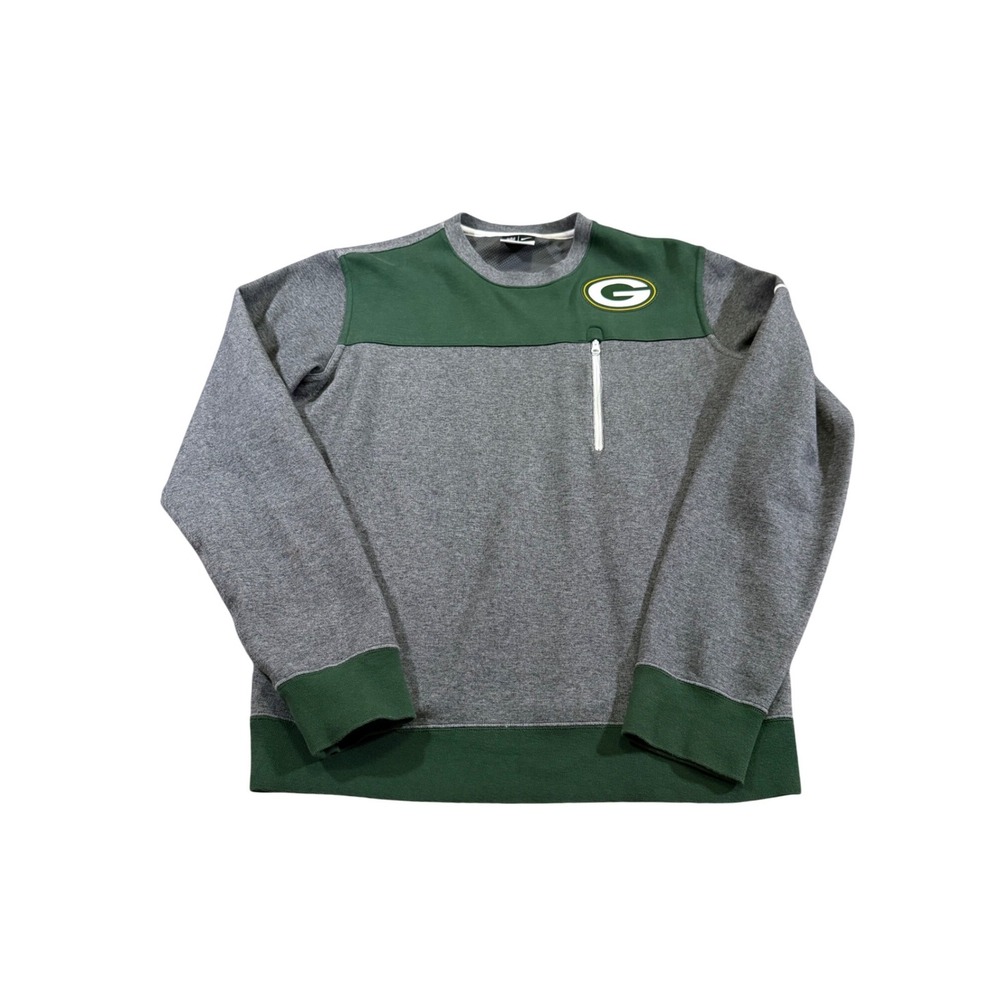 Nike NFL Green Bay Packers Sweatshirt Men Therma Pullover‎ Athleisure Sports M